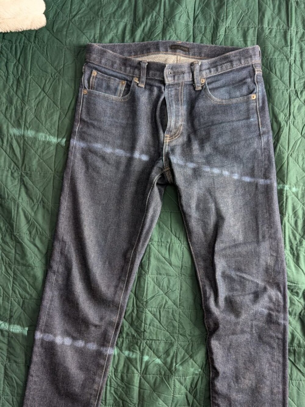 UNIQLO Kaihara Japanese Selvedge Jeans Mens Size 30WBlue Slim Straight
